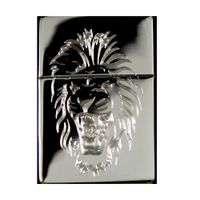 Lighter - Angry Lion High Polish Chrome - Star Int. Inc Brand