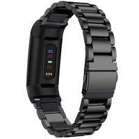 KIMILAR Compatible Fitbit Charge 3 Metal Bands, Premium Stainless Steel Metal Replacement Smartwatch Bands Strap Bracelet Sport Wristband Compatible with Fitbit Charge 3 & Charge 3 SE for Women Men