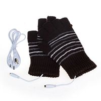 Chezaa USB Heating Gloves for Women's & Men's Winter Warm Hand Gloves Warmer Heating Both Sides, Arthritis Pain Relief(Coffee)