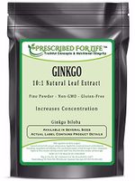 Ginkgo - 10:1 Natural Leaf Extract Powder (Ginkgo biloba), 5 kg