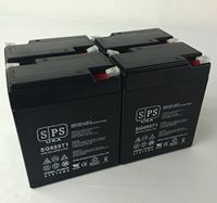 SPS Brand 6V 8.5Ah SLA Replacement Battery for Light Alarms 860.0016 (4 Pack)