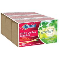 DIAMOND- STRIKE ON BOX MATCHES [3 BXS OF 300]