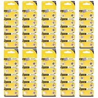 QINF TianQiu AG3 / 392A / LR41 1.55V Alkaline Cell Button Battery - Silver (10 Packs / 100 PCS)