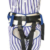 HUANGYUAN Gait Belt with Leg Loops and 6 Caregiver Hand Grips, Help Assistant Rehabilitation, Medical Transfer Belt with Leg Strap, Patient Lift Sling Blue