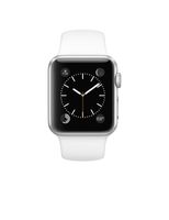 Apple Watch WiFi 38mm Aluminum Case - White Sport Band (Renewed)