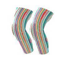 LORVIES Colored Lines Pattern with Blots Effect Knee Brace, Knee Compression Sleeves Support for Running, Arthritis, Meniscus Tear, Sports, Joint Pain Relief and Injury Recovery