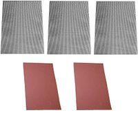 (5) 8" x 11" Match Strike Paper Striker Sheet Adhesive Back Survival Emergency Brown (3 Honeycomb Black/ 2 Brown)