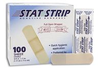 Dukal 152001 American White Cross Sheer Adhesive Strip, Sheer, Shape, Transparent (Pack of 1200)