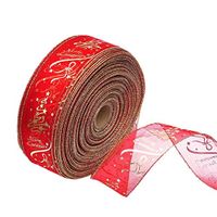 Toyvian Christmas Tree Ribbon Gift Ribbon Grosgrain Satin Ribbon 4006.3cm