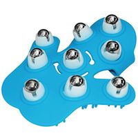 Fuzu 9 Ball Roller Massage Glove for Stress Relief and Cellulite Reduction, Blue, 1-Glove