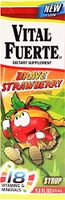 Vital Fuerte Strawberry Syrup 9.3 oz - Suplemento Multivitaminico sabor a Fresa (Pack of 6)