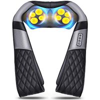 Back Massager with Heat,Shiatsu Neck and Shoulder Massager,Electric Back Massage Pillow with Deep Tissue Massage for Back,Neck,Shoulder,Foot,Leg,Body Muscle Pain Relief+Christmas Gifts for her,him