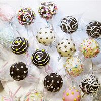 Cellophane Candy - 100pcs Practical Chocolate Biscuit Lollipop Favor Candy Cello Bags Cellophane - Wrappers Gift Candy Cellophane Ties Small Wrap Cello Buffet Treat Bags Caramels Necklace Tubes