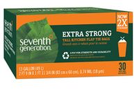 Seventh Generation Trash Bags, Tall Kitchen, 13-Gallon, 30-Count Boxes (Pack of 12)