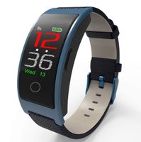 luckyruby CK11C Bluetooth 4.0 Smart Watch Bracelet Blood Pressure Tracker IP67 Waterproof Full Touch Color LCD Smart Bracelet Pedometer Wristband for iOS & Android (Blue)