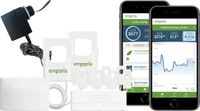 Emporia Vue Smart Home Energy Monitor with Expansion Module and 8 Sensors | Real Time 24/7 Electricity Monitor/Meter | Solar/Net Metering | Track Circuits Without the Guesswork | 3-Phase Option