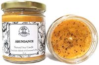 Art of the Root Abundance 8 oz Soy Herbal Spell Candle for Prosperity, Good Fortune & Success (Wiccan, Pagan, Hoodoo, Magick)
