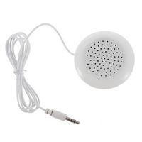 Cewaal Mini Wire 3.5mm Pillow Speaker for MP3 MP4 Player iPhone iPod CD Radio OH-White