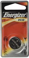 Energizer 2032BP2 Watch/Electronic/Specialty Battery, 2032, 3V, 2/Pack