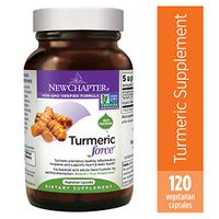 Turmeric Curcumin Supplement, New Chapter Turmeric Supplement, One Daily, Joint Pain Relief + Supercritical Organic Turmeric, Black Pepper Not Needed, Non-GMO, Gluten Free – 120 Count (4 Month Supply)