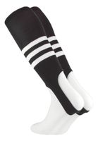 MadSportsStuff Baseball Stirrups by TCK Pattern B (Black/White, Medium)
