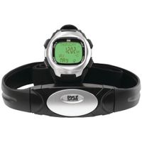 Smart Fitness Heart Rate Monitor - Digital Sports Wrist Watch Activity Exercise Running HR Tracker w/ Chest Belt Strap, USB Link, Pedometer, LED Backlight, Alarm, For Men and Women - Pyle PHRM22