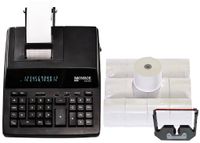 New Monroe Systems for Business 6120X 12-Digit Print/Display Medium-Duty Calculator With Ribbons and Paper (Calculator With Ribbons and Paper, Black)
