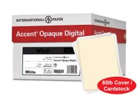 Accent Opaque Cream Colored Cardstock Paper, 80lb Cover, 216 gsm, 8.5x11 card stock, 8 Reams / 2,000 Sheets - Heavy Cardstock with Super Smooth Finish (121978C)