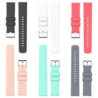 RuenTech Compatible with Garmin Vivomove Band Replacement Silicone Watch Band (20mm Width) Straps for Vivomove Premium / Classic / Sport Smartwatch (6-pack)
