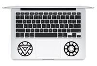 Iron Man Arc Reactor And Logo Apple Macbook Trackpad Keyboard Vinyl Decal Sticker Apple Mac Air Pro Laptop Sticker Skin