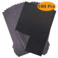 Selizo 100 Sheets Black Carbon Transfer Tracing Paper for Wood, Paper, Canvas and Other Art Surfaces (9 x 13 Inches)
