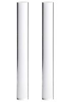 Clay Roller - 2-Pack Acrylic Rolling Pin, Rolling Clay Bar, Clear, Perfect Ceramics Clay Pottery Craft Tool for Shaping, Smoothing, Modelling, Sculpting 1 x 1 x 8 Inches