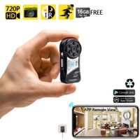 WISEUP 16GB 720P HD Mini WiFi Pocket Camera Portable Video Recorder DV Camera with IR Night Vision, Loop Recording, Support Smartphone Remote View