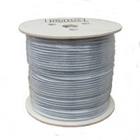 Digitus CAT7 1000ft S-FTP Twisted Pair, 1200MHz 10GBase-T Data, LSZH Installation Cable, Grey Color, Drum Pack (w/20 free Cat7 RJ45 plug and Boot Cap)