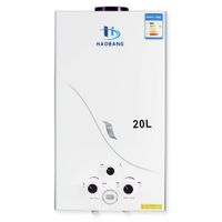 HB HAOBANG Gas Water Heater Liquefied Petroleum Gas 20L/min 5.4 GPM, Instant Tankless Gas Hot Water Heater with Patented Protection Technology