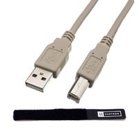 Huetron 6ft USB Cable A to B for HP Deskjet F4180 with a Cable Tie