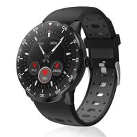 Smart Watch Fitness Tracker, HopoFit HF06 Full Circle Touch Screen Smartwatch, Heart Rate Monitor Sleep Activity Tracker, SMS Call Reminder, Waterproof Pedometer for Android iOS, Men Women (Black)