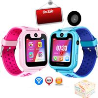 Kids Smart Watch Phone Camera Call Anti-Lost SOS Tracker Sport Watch (Blue)