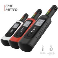 Cambridge Labs Rechargeable EMF Meter - Radiation Detector, Electromagnetic Field Tester, Smart Counter, Great Reader for The Home, Office Or Ghost Hunting, Handheld Digital Sensor (Black)