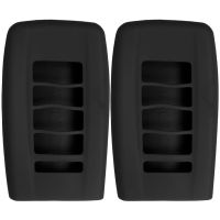 Keyless2Go New Silicone Cover Protective Case for Remote Smart Keys with FCC KR537924100 - Black - (2 Pack)