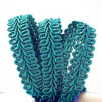 Turquoise Gimp Braid Trim 3/8" X 10 Yards