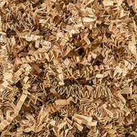 Maylai Crinkle Cut Paper Shred Packaging Filler (12 * 6 * 4IN) for Gift Wrapping and Basket Filling(Brown)