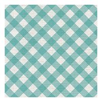 Graphique Gingham Teal Cocktail Napkins – Pack of 20 – Soft, Triple-Ply, Disposable Beverage Napkins, Great for Parties, Picnics and Hosting in Style