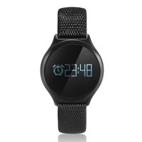 Smart Watch M7,ZIMINGU 2017 New Fashion Smart Bracelet with Blood Pressure Heart Rate Monitor Pedometer Touch Screen Bluetooth 4.0 Sports Fitness Tracker (Black-leather strap)