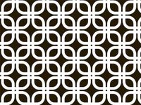 Geo Graphic Links Black White Wrapping Roll 24 Inch X 16 Feet - All-Occasion Wrap Paper