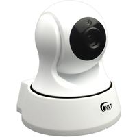 TT-Createch Dome Pan Tilt Wireless IP Camera, Security Camera with Two Way Audio Night Vision/Memory Card Slot/Plug/Play for Baby/Elder/Pet/Nanny/Garage/Office Monitor (White)
