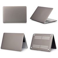 Laptop Case for Macbook Air Pro Retina 11 12 13 15 Mac Book 15.4 13.3 Inch With Touch Bar Sleeve Shell+ Keyboard Cover,Matte Gray,Model A1706 A1989