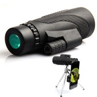 Naturespace Monocular Telescope, 12X50 High Powered HD Wide View, Dual Focus Low Night Vision Waterproof Spotting Scopes with Phone Clip and Tripod for Bird Watching, Hunting, Camping, Hiking, Outdoor