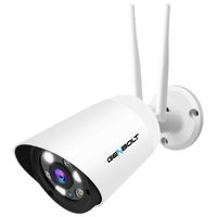 5MP Outdoor Security Camera - GENBOLT Floodlight WiFi IP Surveillance Camera System Waterproof,AI Humanoid Motion Detection,25601920 UltraHD,2-Way Audio with 110° Super Wide View,Dual WiFi (2.4/5GHz)