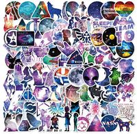 100 Packs Galaxy Style Stickers Water Bottles Laptop Car Hydroflasks Phone Computer Guitar Skateboard Hydroflasks Vinyl Sticker Waterproof Cute Aesthetic Trendy Decals for Teens Girls Adults